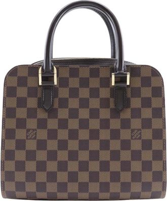 Louis Vuitton Pre-owned Handbags, female, Brown, Size: ONE SIZE Pre-owned Structured Leather Satchel
