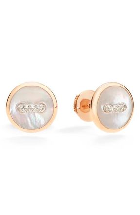 POMELLATO Pom Pom Dot Stud Earrings in Pearl at Nordstrom