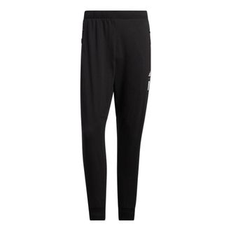 adidas Mens adidas Solid Color Elastic Waistband Sports Pants/Trousers/Joggers Black HE5152
