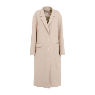 Isabel Marant Efezia Coat - Dames - Mantel - Beige - XS - Wol - Jassen
