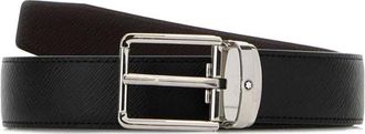Montblanc Everyday 30 mm Reversible Riem van Sartorial Leer - Heren - Riemen - Zwart - ONE Size - Leer - Accessoires