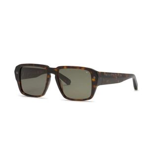 Philipp Plein Sunglasses, male, Brown, 55 MM, Green Lens Sunglasses