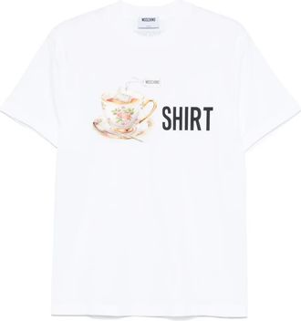 Moschino T-shirt con stampa grafica - Bianco