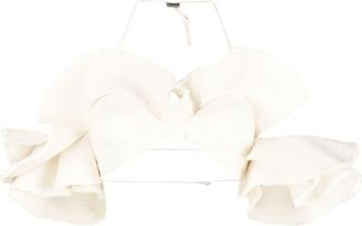 Jacquemus La brassière Artichaut top - women - Cotton - 34 - White