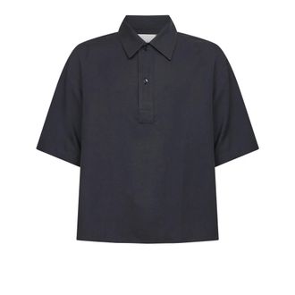 STUDIO NICHOLSON Polo Shirts, male, Blue, Size: M Polo Shirt