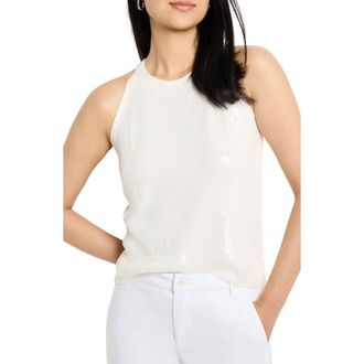 Nic+Zoe Anytime Sequin Sweater Tank in Classic Cream at Nordstrom Rack, Size Xx-Large
