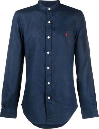 Ralph Lauren Newport Navy Shirt - Heren - Casual Overhemden - Blauw - S - Katoen - Overhemden