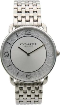 Coach Pre-owned Watches, female, Gray, Size: ONE SIZE Pre-owned Elliott Stainless Steel