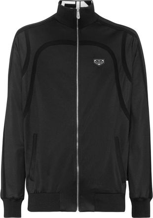 Philipp Plein Olympic Jogging Jacket LS - Heren - Vesten met rits - Zwart - L - Katoen - Hoodies & sweatvesten