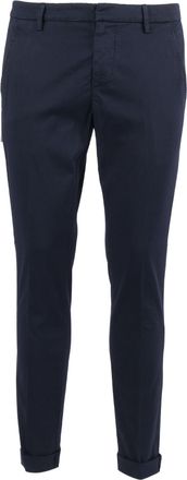 Dondup Blue Gaubert Tailored Cuffed Straight-Leg Pants