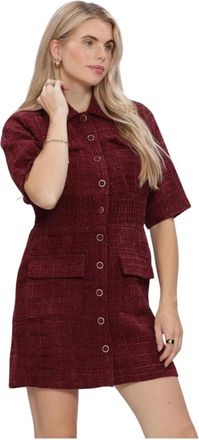 Freebird by Steven Deluxe Jurk - Dames - Jurken - Rood - Maat: M Wol