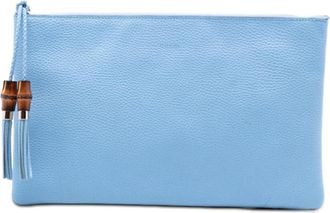 Gucci Pre-owned Gucci Calfskin Bamboo Tassel Clutch S78NTBM0AT6BOU67