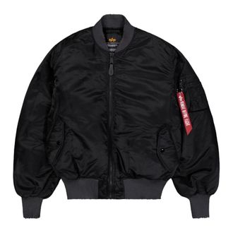 Alpha Industries Ma-1 Distressed Bomberjack - Heren - Bomber jackets - Zwart - L - Polyester - Jassen
