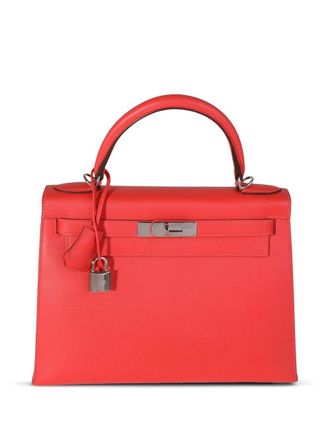 Herm&egrave;s Borsa a mano Kelly 28 Sellier - Arancione