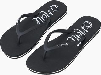 O'Neill Womens ONeill Womens Profile Logo Flip Flops - Black - Size: 7/8 uk