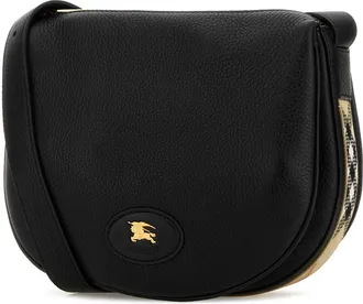 Burberry Womens Black Leather Tavistock Crossbody Bag Calf