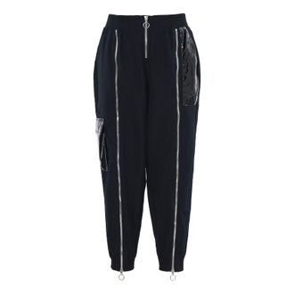 Nike (WMNS) Nike Sportswear Icon Clash Sports Zipper Woven Casual Long Pants/Trousers Black CU6926-010