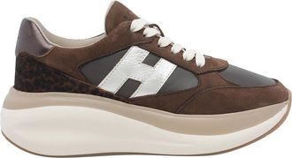 Hogan brown h714 sneakers