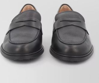 Tod's hammered leather loafers