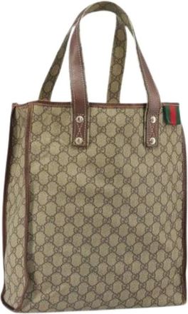 Gucci Pre-owned Tote Bags, female, Beige, Size: ONE SIZE Pre-owned Plastic Tote Bag