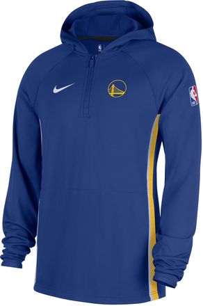 Nike Golden State Warriors Zoned Nike Mens Dri-FIT NBA 1/4-Zip Hoodie in Blue | HM6483-495