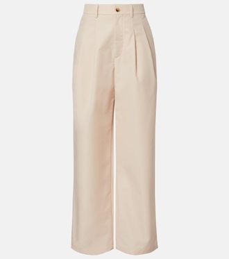 Wardrobe.NYC Pantaloni a gamba larga in misto cotone