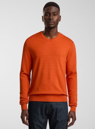 Le 31 Mens Minimalist V-neck sweater
