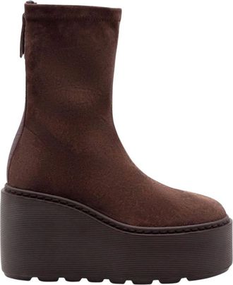 Vic Mati&eacute; Stivaletti con zeppa e plateau - - Shoes - Donna - Marrone - 41 EU