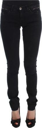 Costume National Slim Fit Designer Jeans in Zwart - Dames - Slim Fit Jeans - Zwart - W26 - Katoen - Jeans