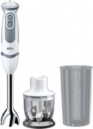 Braun Multiquick 9 Multiquick 5 Vario Mq 5220 Wh 0,6 L Batidora De Inmersi&oacute;n 1000 W Gris, Acero Inoxidable, Blanco