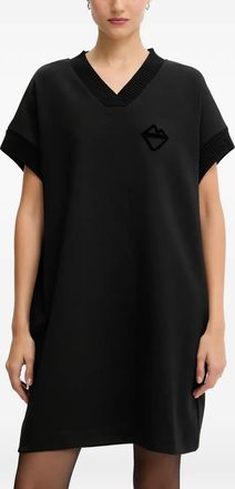 Iceberg Abito corto con scollo a V - Nero