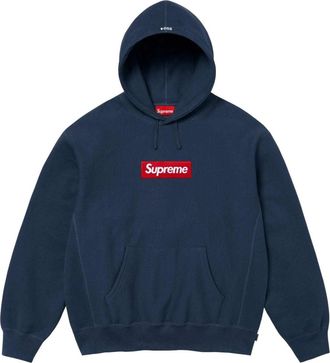 SUPREME FW24 Box Logo Hooded Sweatshirt Navy SUP-FW24-275-NAVY