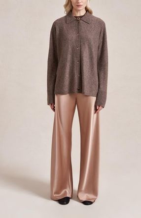 La Ligne Meredith Cardigan in Hazelnut at Nordstrom, Size X-Large