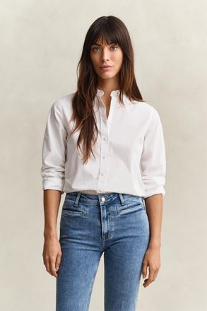 GANT Women Regular Fit Classic Poplin Shirt (34) WHITE