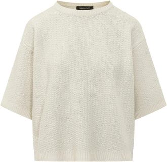 Fabiana Filippi Maglia M/M - Dames - Ronde hals truien - Beige - L - Truien & Vesten