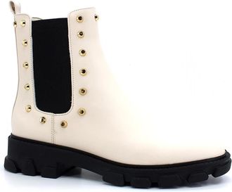 Michael Kors Laars met veters - Dames - Chelseaboots - Beige - 40 EU - Leer - Schoenen