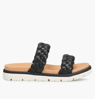 Born Womens Freesia Flat Sandal In Black