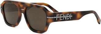 Fendi unisex, Accessoires, Veelkleurig, Maat: 55 MM