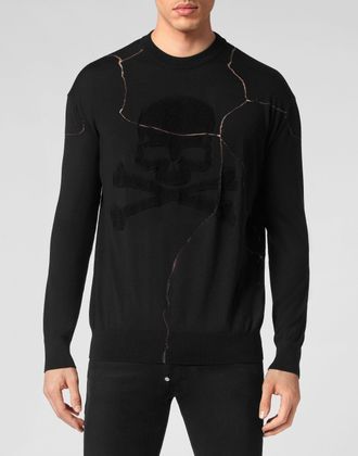 Philipp Plein Pullover Ronde Hals Skull&Bones