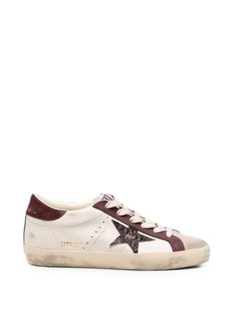 Golden Goose White Leather Super Star Sneakers