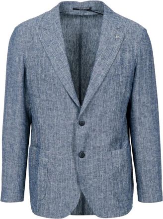 AT.P. CO Alan Blazer - Heren - Blazers - Blauw - L - Leer - Jassen