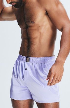 Savage x Fenty Savage X Satin Boxers in Purple Lavender at Nordstrom, Size Xxx-Large