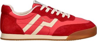 GANT Beylana - Dames - Sneakers - Rood - 40 EU - Leer - Schoenen