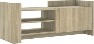 vidaXL Vidaxl - Mueble para tv madera contrachapada color roble 100x35x40 cm