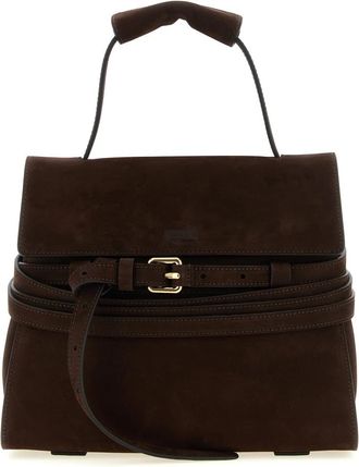 Moschino Tie Me Regular Handbag - Dames - Handtassen - Bruin - ONE Size - Leer - Tassen