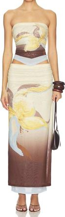 Sovere Dahlia Skirt-Top Set In Breeze