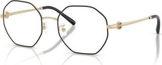 Tory Burch 52mm Irregular optical glasses in Gold at Nordstrom