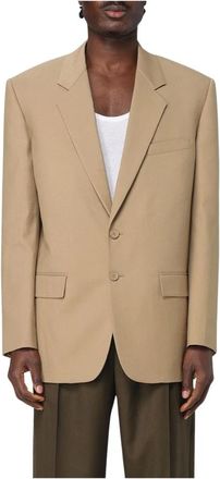 Saint Laurent Heren, Jassen, Geel, Maat: 2XL Wol