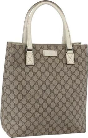 Gucci Pre-owned Tote Bags, female, Beige, Size: ONE SIZE Pre-owned Plastic Tote Bag