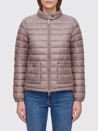 Herno Piumino corto in nylon ultraleggero con collo biker e zip